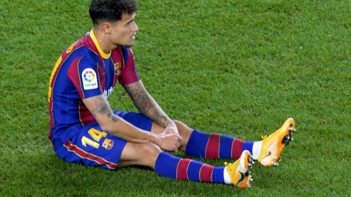 Barcelona’s Philippe Coutinho to miss remainder of season after knee surgery